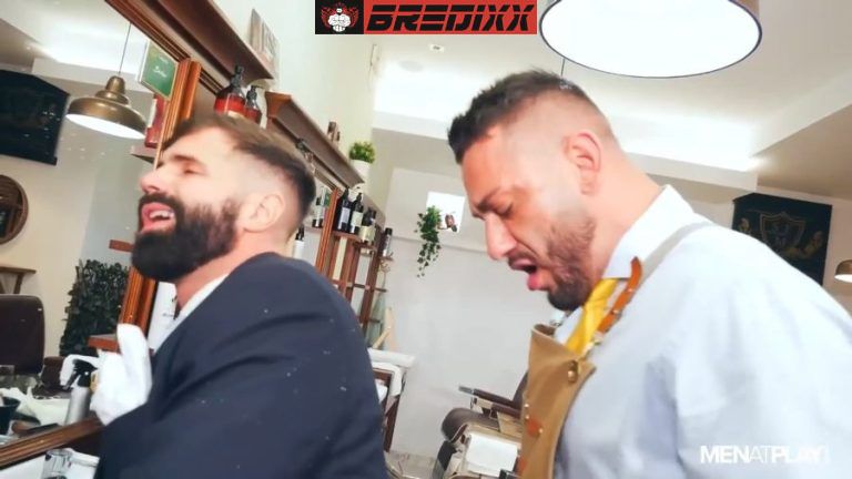 Dani Robles & Leo La Rosa Fuck In Barbershop Play