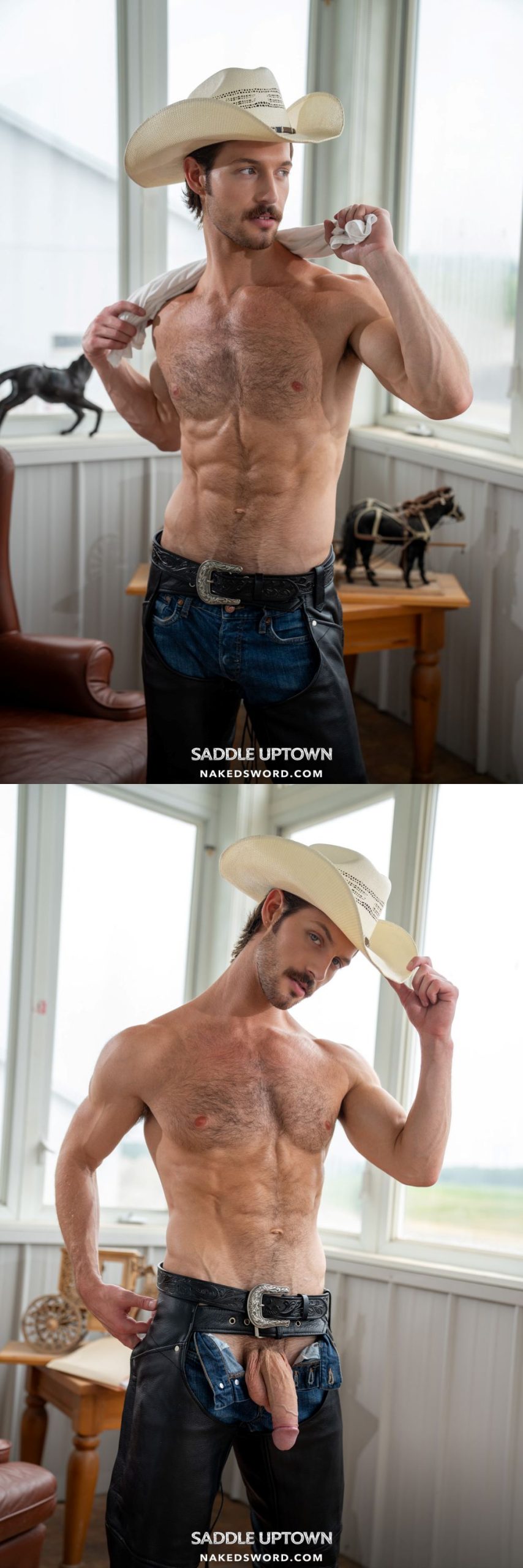 Ryan Bones & Theo Dore In Saddle Uptown By Naked Sword