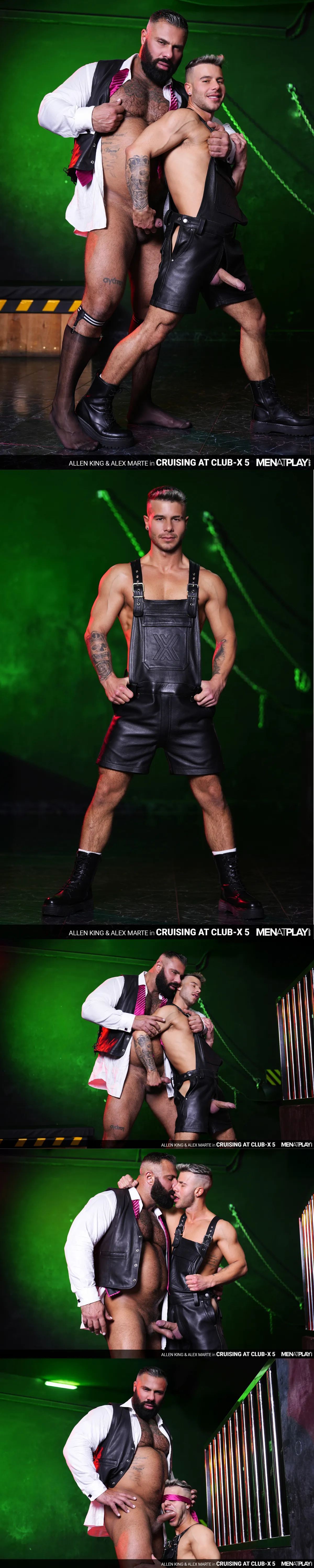 Alex Marte Dominates Allen King in a Sizzling Leather Fantasy