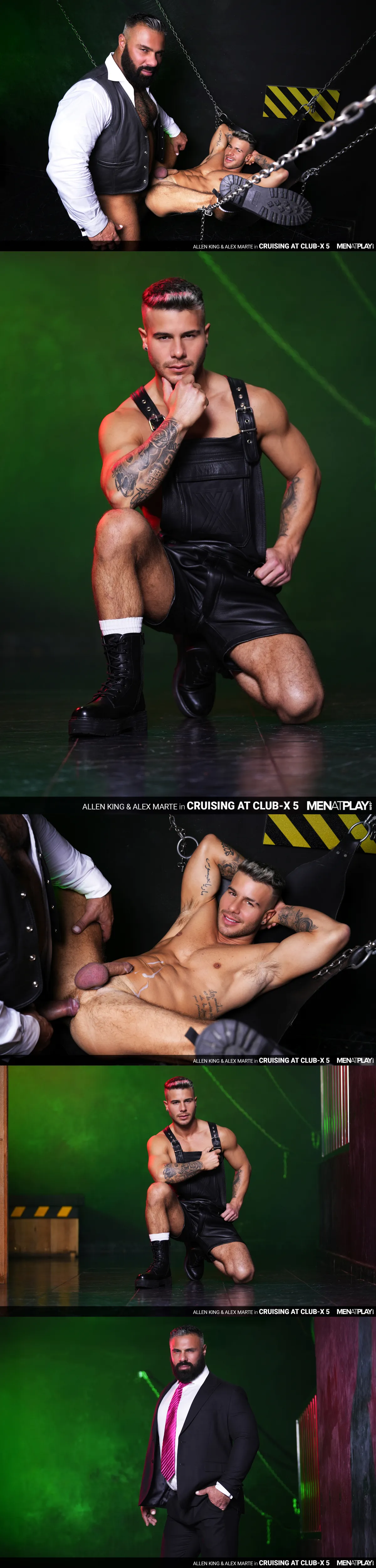 Alex Marte Dominates Allen King in a Sizzling Leather Fantasy