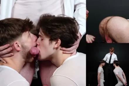 Archer Black, Big Red, and Dex Devall in Steamy Threesome