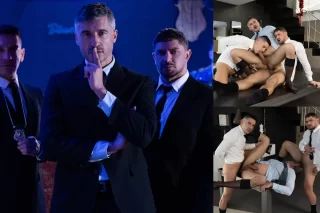 Dato Foland, Jary Roberts & Andy Toro’s Intense Suited Sex