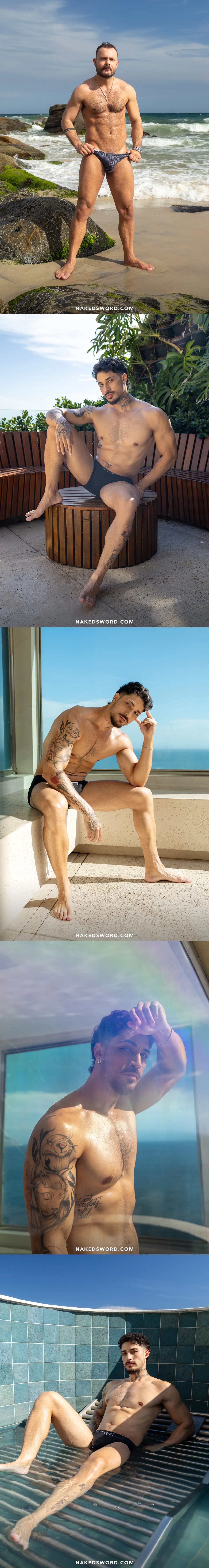 Get Sweaty in an Outdoor Steam with Sir Peter & Markin Wolf at NakedSword