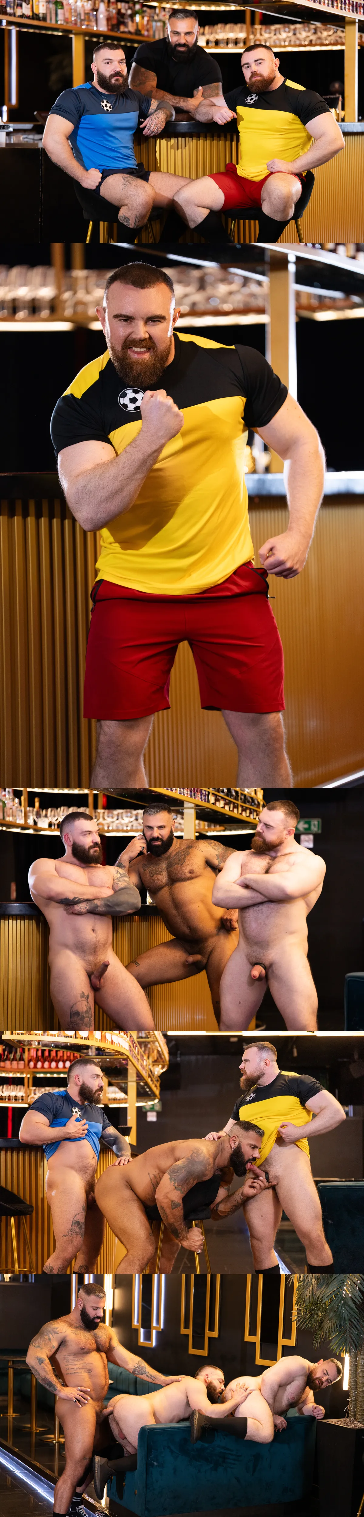 Sizzling Bar Brawl Ignites a Sexy Threesome with Alex Marte, Kinkoer, and PJ Knox