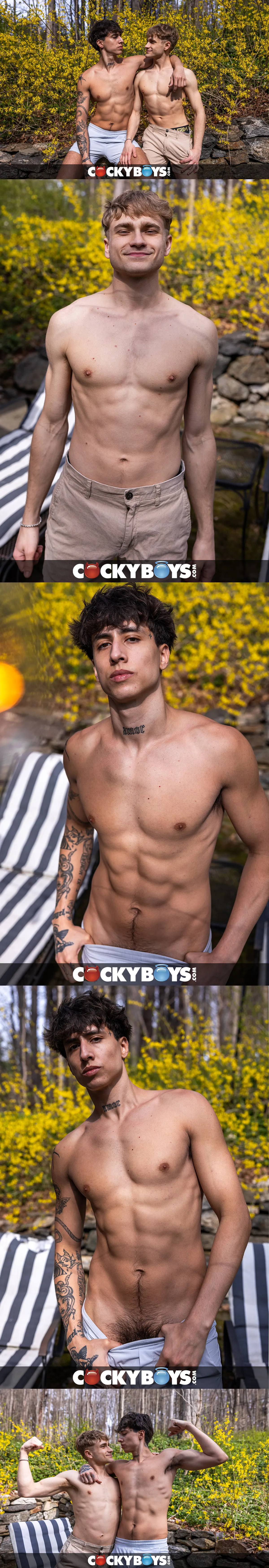 Angel Elias and Flynn Fenix on CockyBoys