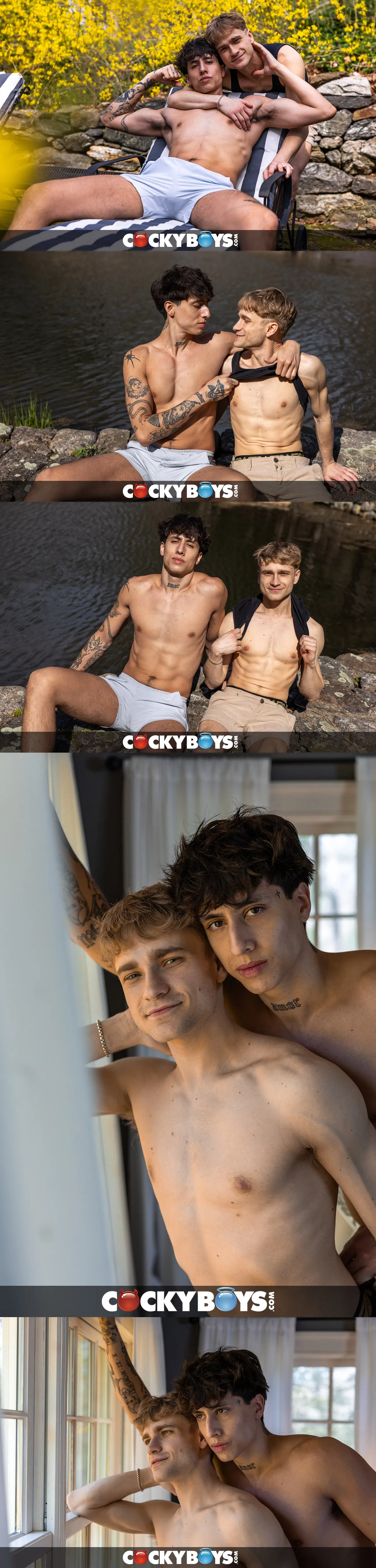 Angel Elias and Flynn Fenix on CockyBoys