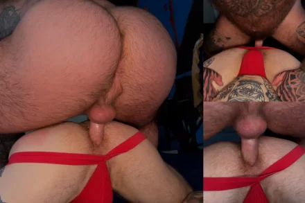 Baby Bear and Tatted Fag Get Filthy on Treasure Island