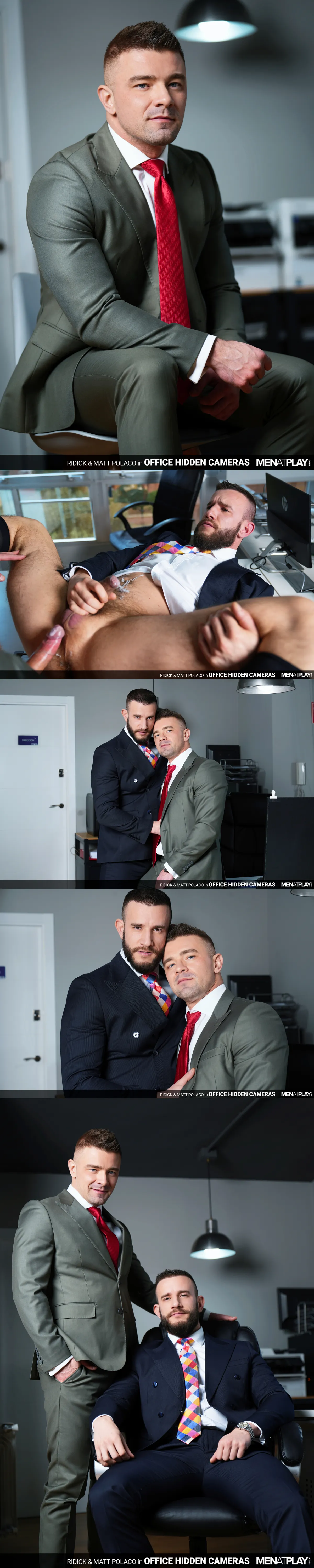 Suited Studs Matt Polaco & Ridick in Flip-Flop Office Fuck