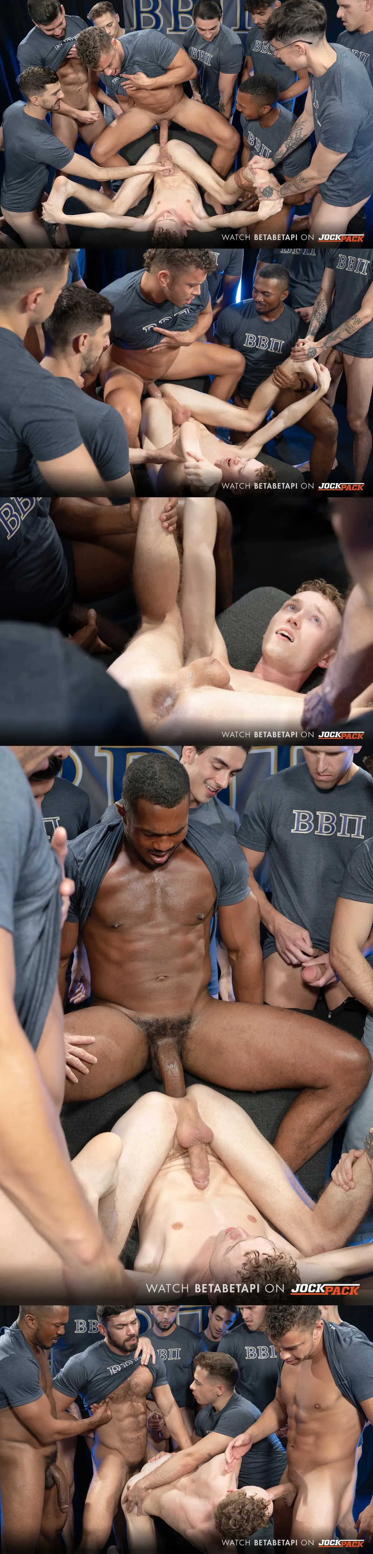 Lucky Banks Takes 8 Cocks in Hell Night Pledge Vol.1
