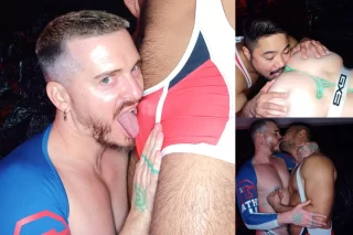 Muscle Bear Rio Fist Fucks Axel Abysse