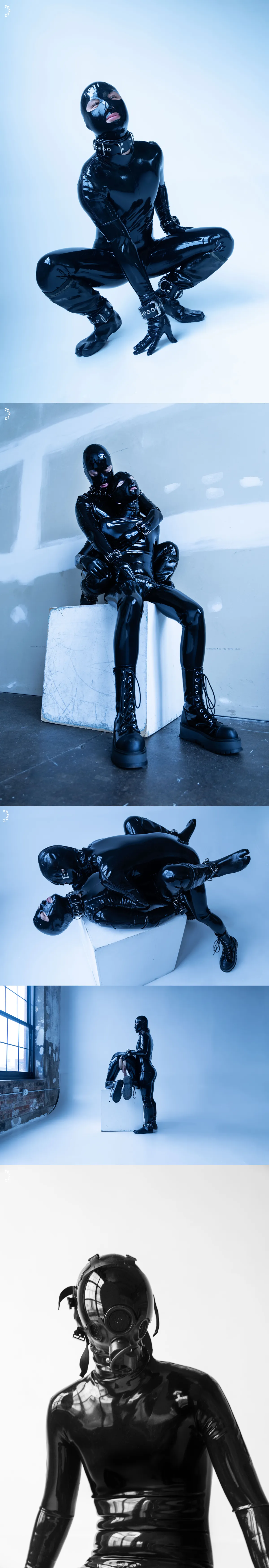 Pup Bodhi & Flmzzie: Slick Rubber Gas Mask Lust and Grinding