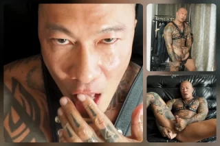 Damian Dragon Puts on a Sizzling Solo Dildo Show
