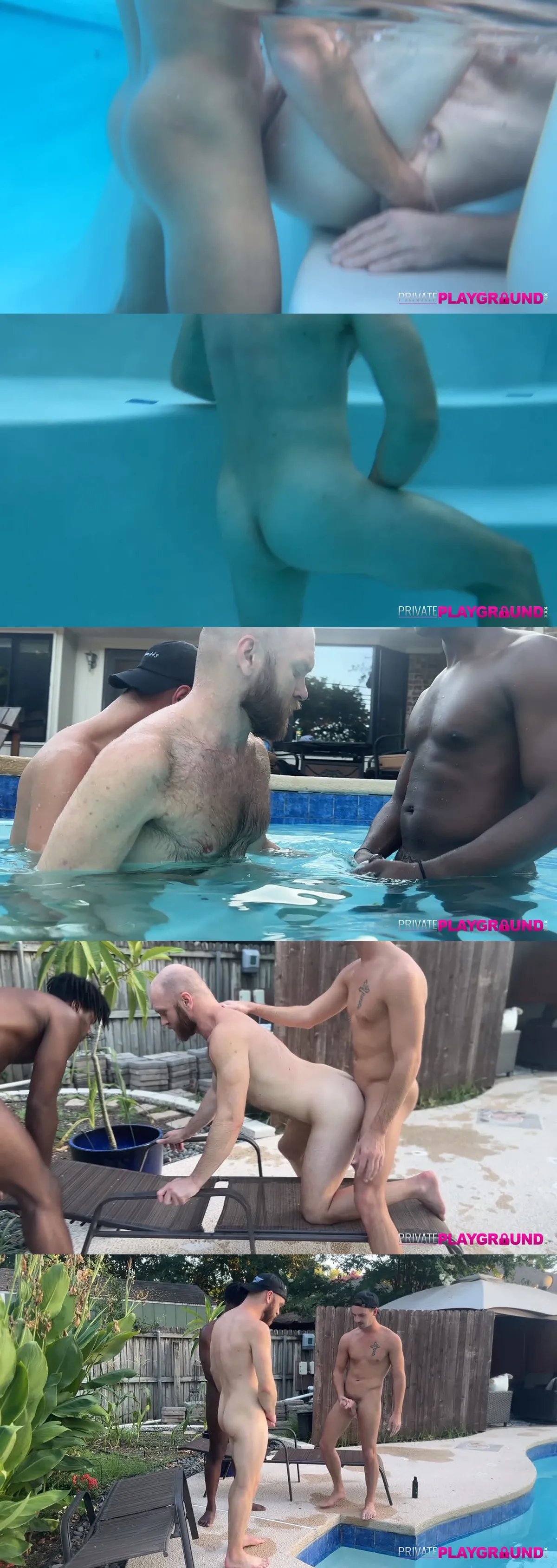 Poolside Fuckfest with Peter Marcus & Two Raw Tops