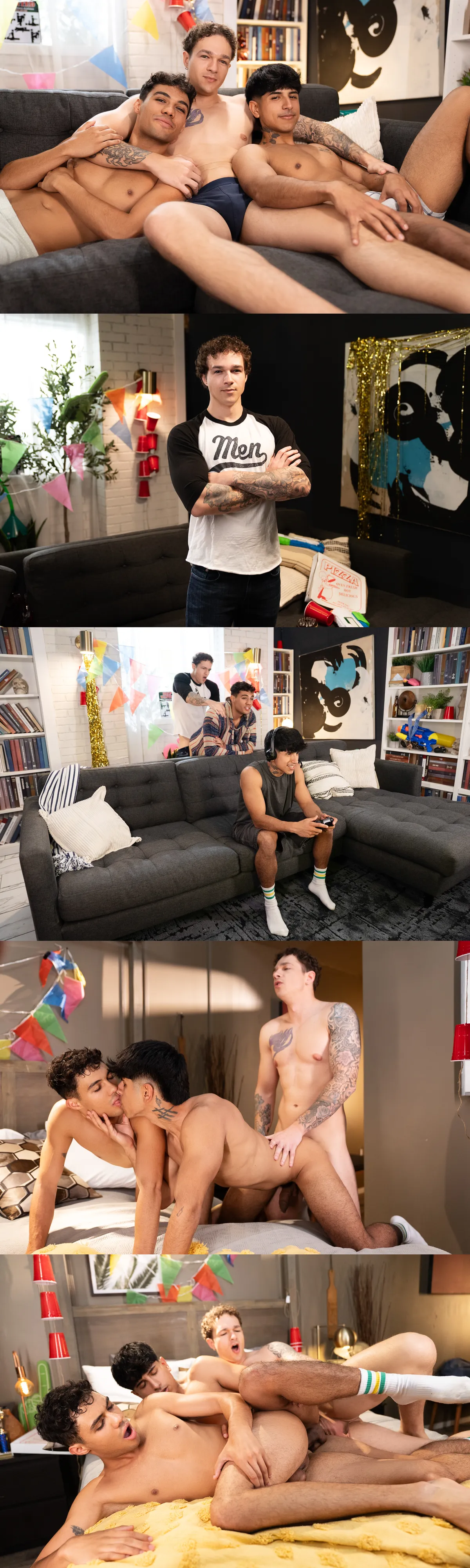 Steamy Gaming Session Goes Wild with Jayden, Noah, & Brandon