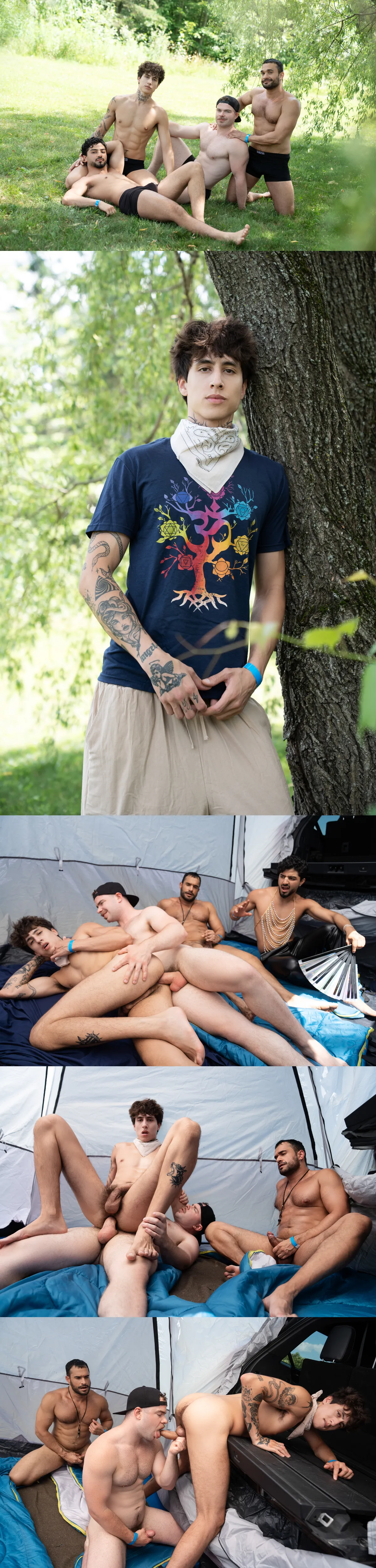 Angel Elias, Marcus McNeill & Raj: A Steamy Tent Encounter