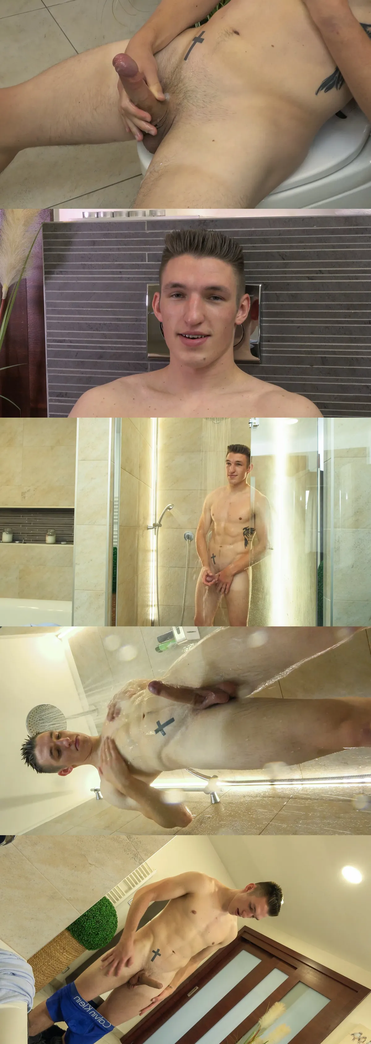 Sexy Jock Lucien Morel Teases and Pleasures Himself