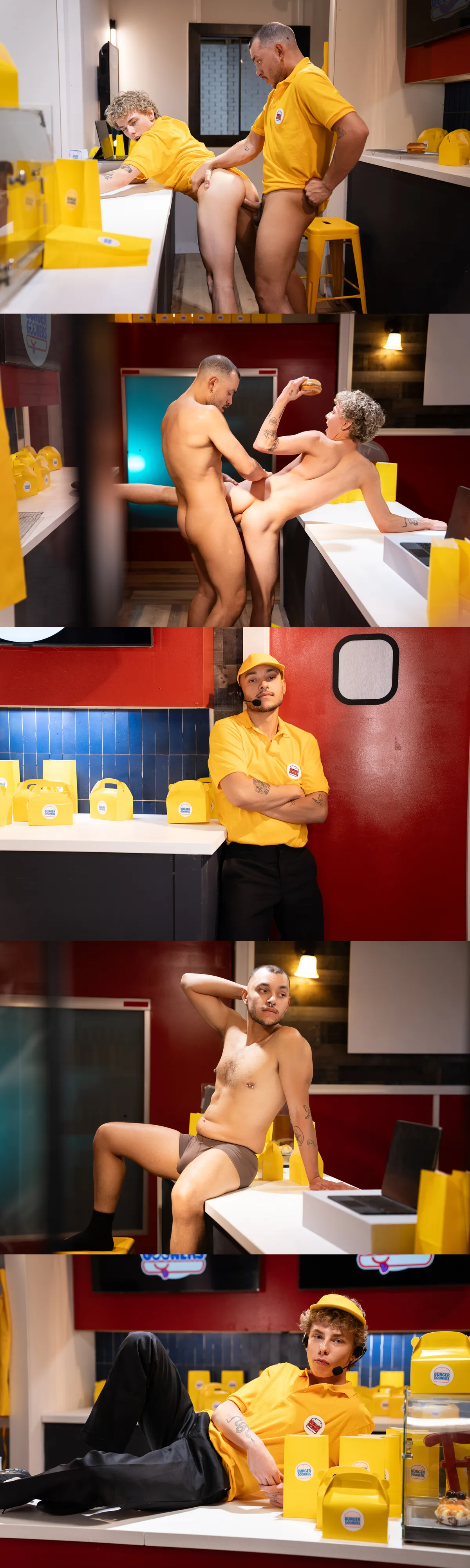 Vincent Revero & Nico Scooby Get Wild In Burger Gooners