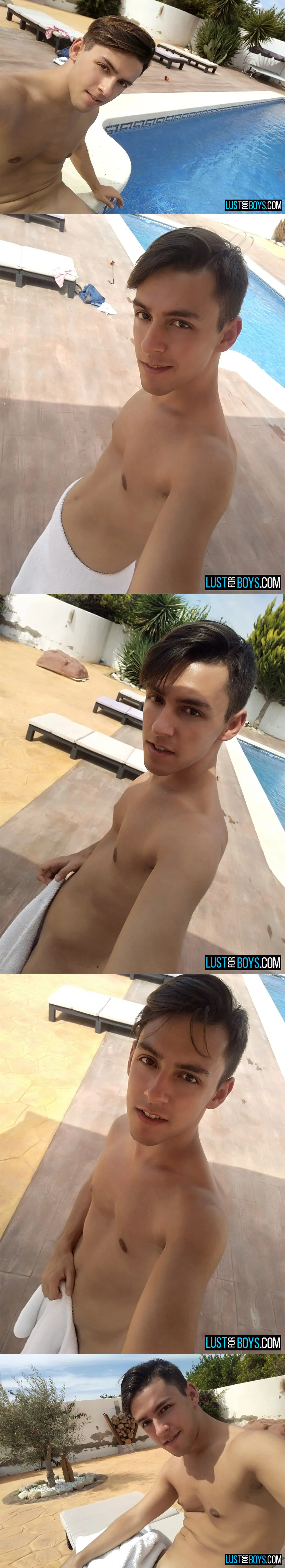 Maxxie Wilde Laps Up His Poolside Load