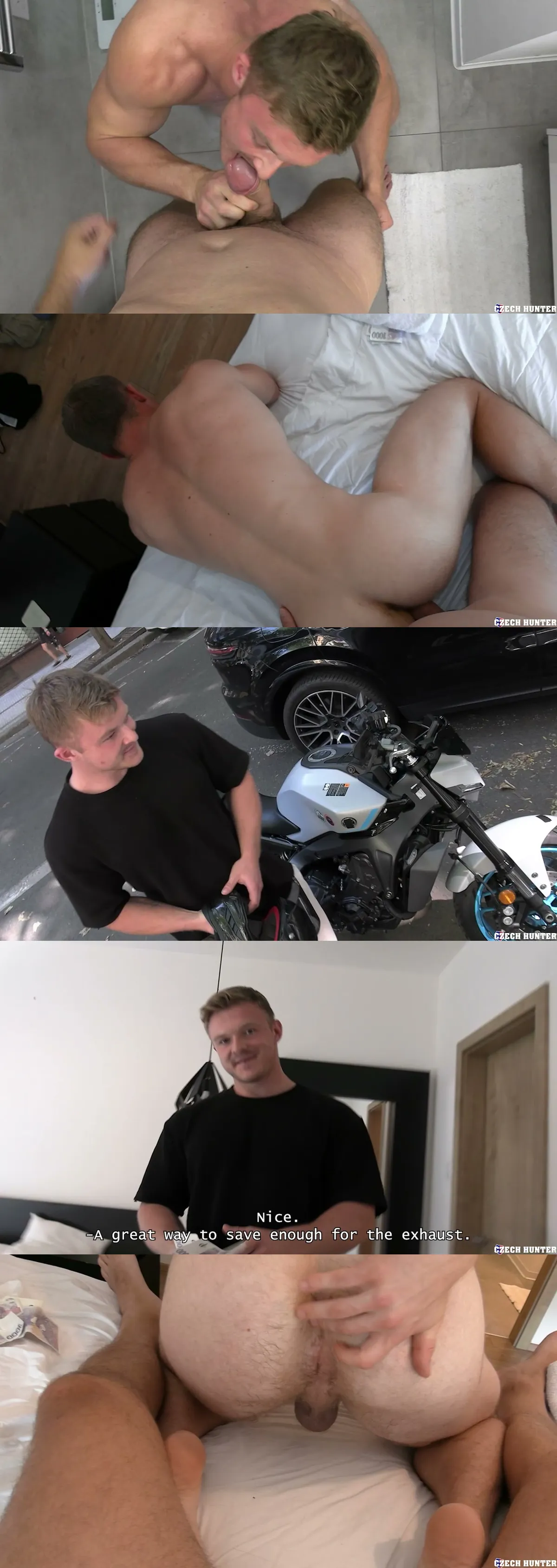 A Biker Strips to Fund His Custom Exhaust