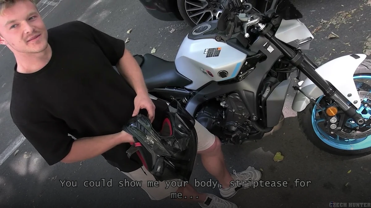 A Biker Strips to Fund His Custom Exhaust