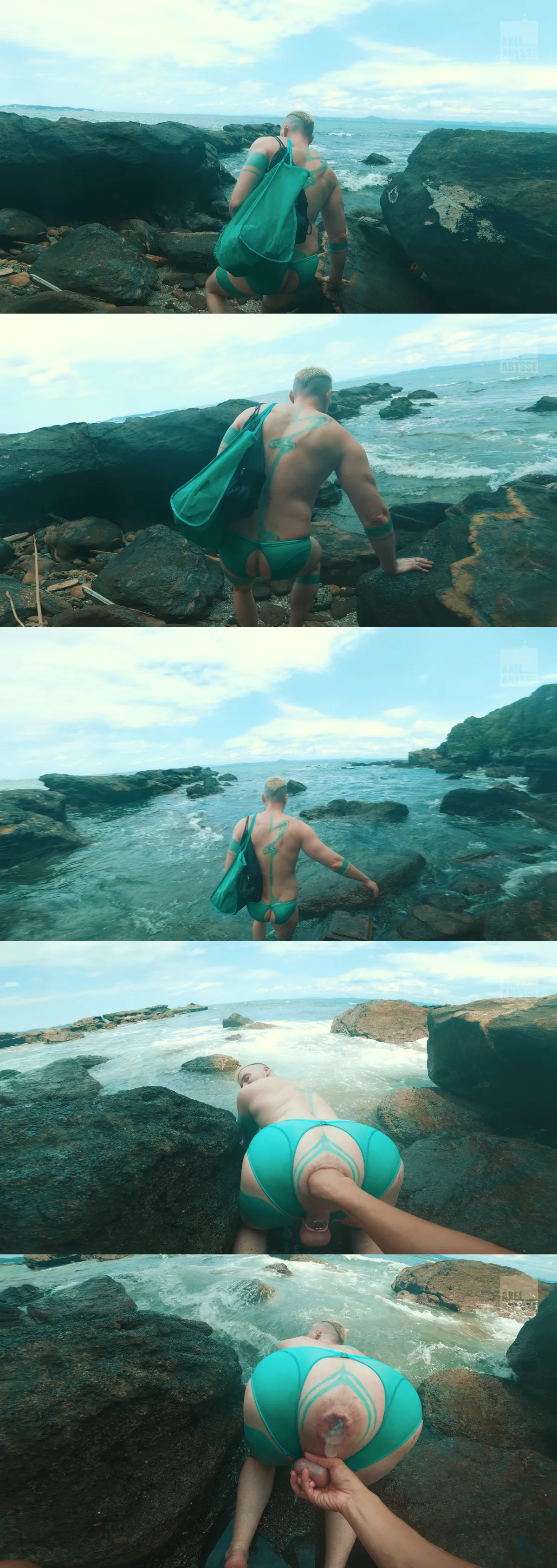 Axel Abysse and Hayashisan Fist Raw on a Cruising Beach