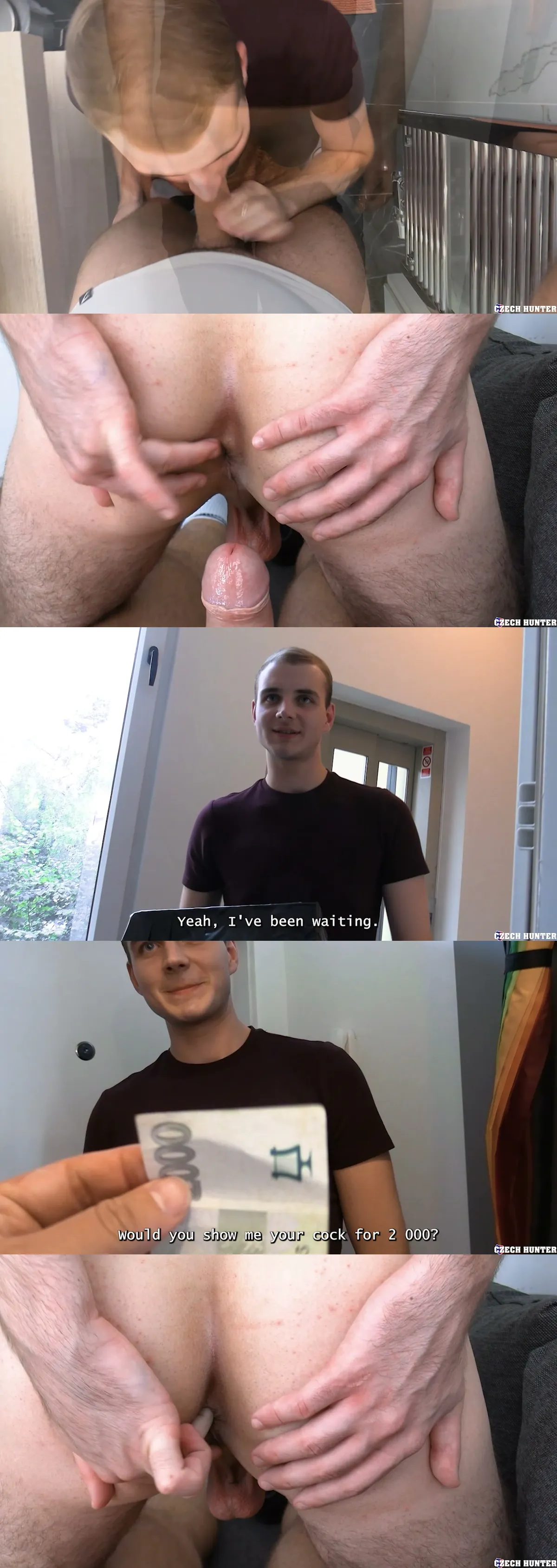 Czech Hunter 855: Shy Courier Delivers a Hookup
