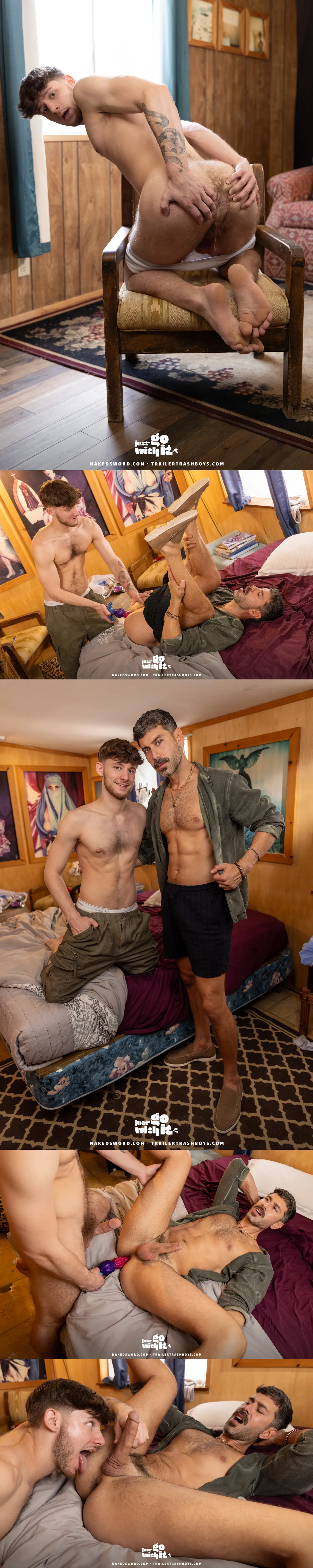 Dex Devall Barebacks Lee Sparks In A Trailer
