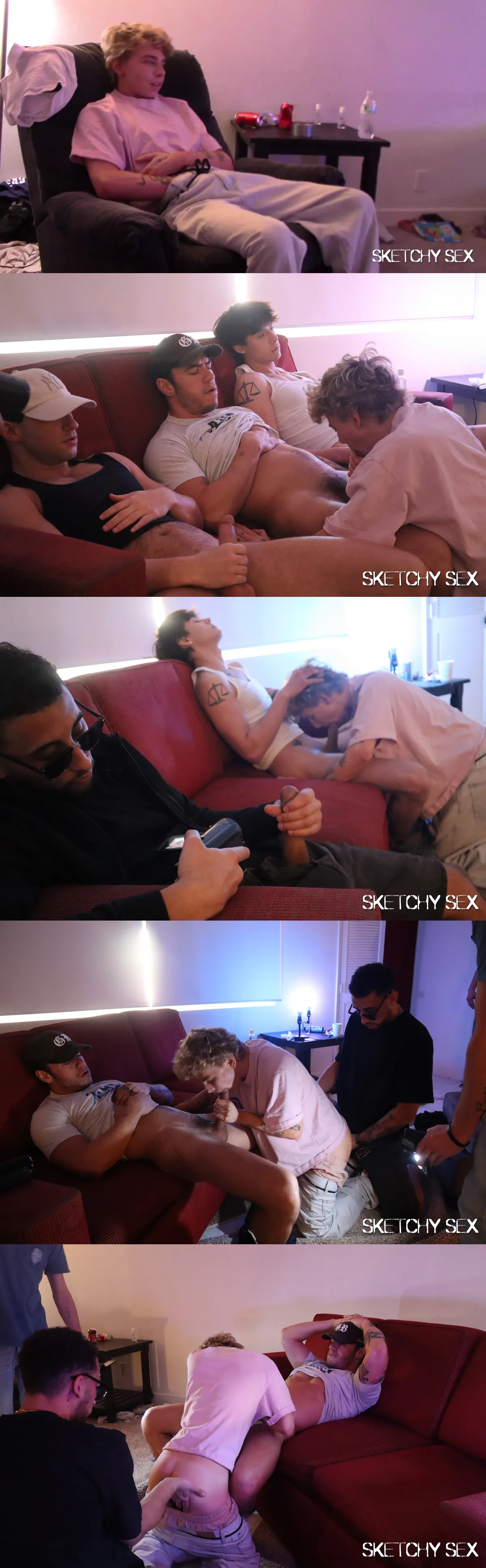 Vincent Crawls for Dick in Sketchy Sex Orgy
