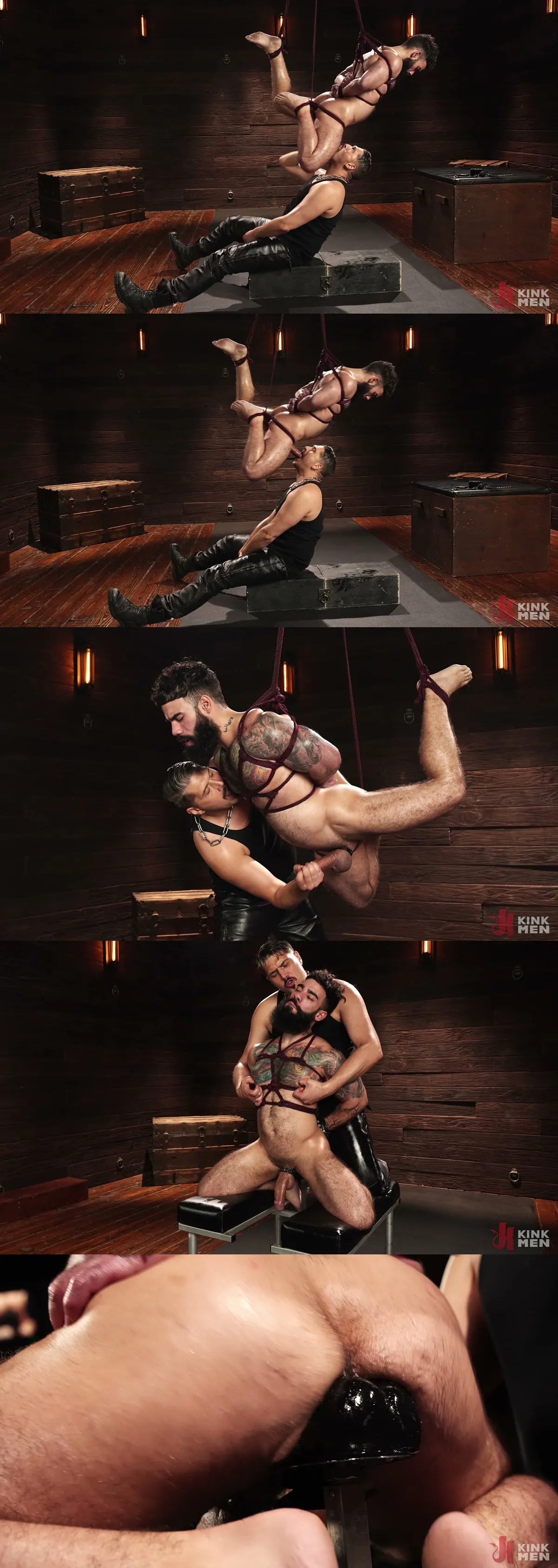 WoodxBound Ropes Papi Suave and Denies Him